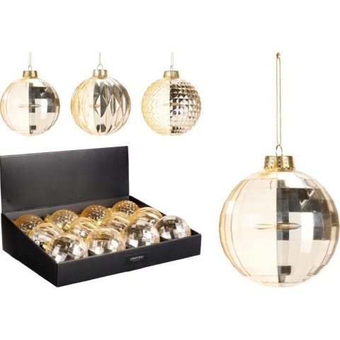 SFERA VETRO ORO D.12 3 ASSORTITI